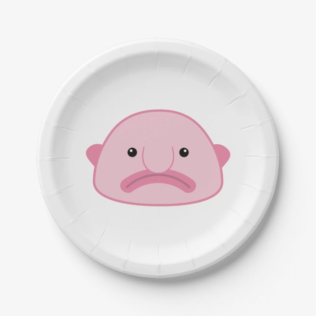 Plato De Papel Placas de papel de Blobfish (Anverso)