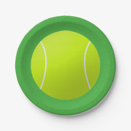 Plato De Papel Placas de papel de bolas de tenis