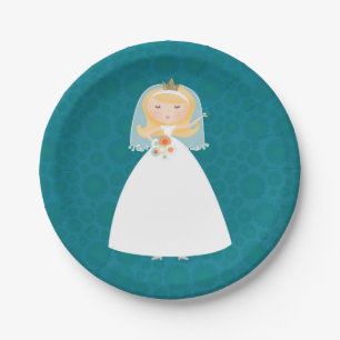 Plato De Papel Placas de papel de bonito de novia
