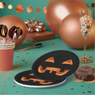 Plato De Papel Placas de papel de calabaza festivas de Halloween