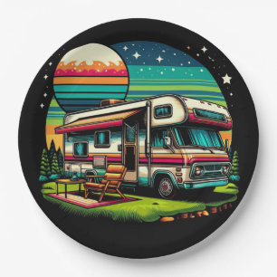 Plato De Papel ¡Placas de papel de camping!