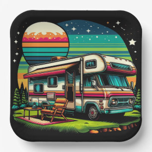 Plato De Papel ¡Placas de papel de camping!