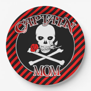 Plato De Papel Placas de papel de Captain Mom
