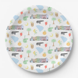 Plato De Papel Placas de papel de Carolina del Sur