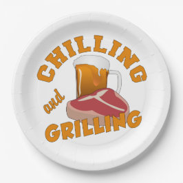 Plato De Papel Placas de papel de chilling & Grilling