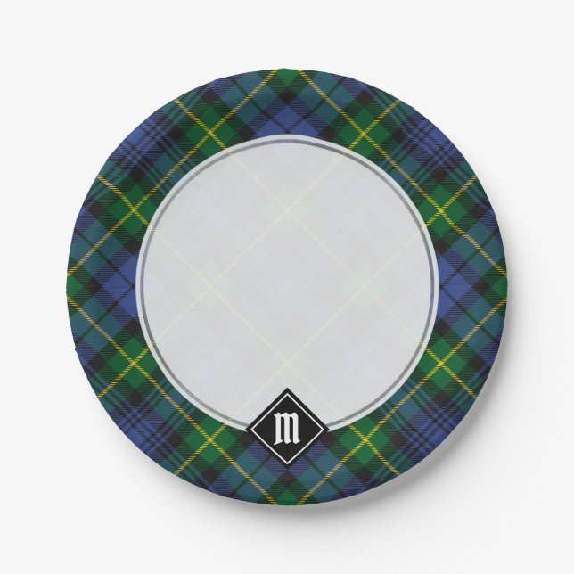 Plato De Papel Placas de papel de Clan Gordon Tartan (Anverso)