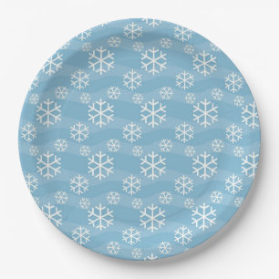Plato De Papel placas de papel de copo de nieve
