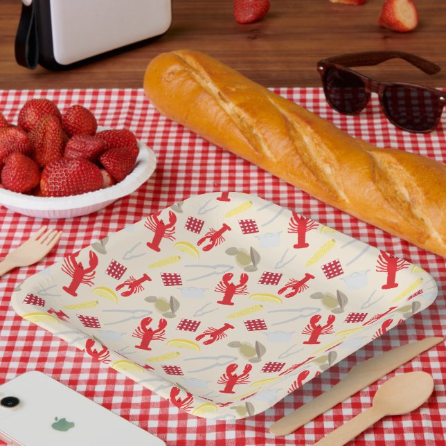 Plato De Papel Placas de papel de copo Nantucket (Picnic)