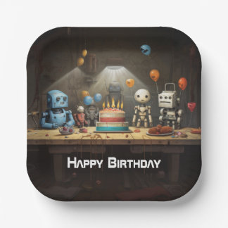 Plato De Papel Placas de papel de cumpleaños divertidas para niño