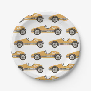 Plato De Papel Placas de papel de cumpleaños para coches de raza