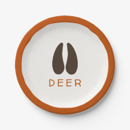 Plato De Papel Placas de papel de cumpleaños para el tema foresta