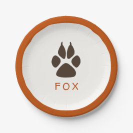 Plato De Papel Placas de papel de cumpleaños para el tema foresta