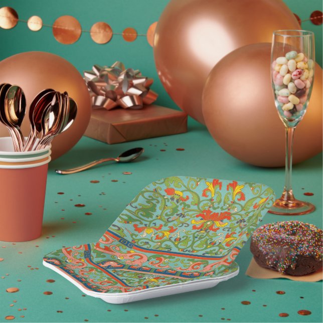 Plato De Papel Placas de papel de diseño chinas (Multi)