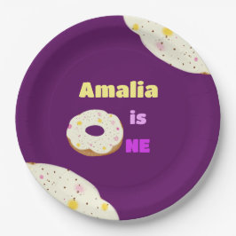 Plato De Papel Placas de papel de donut Yummy