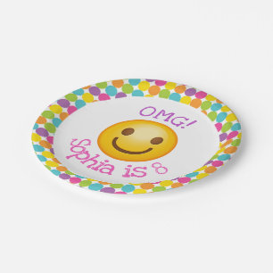 Plato De Papel Placas de papel de Emoji