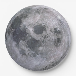 Plato De Papel Placas de papel de encargo de la LUNA LLENA