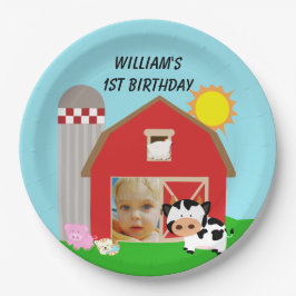 Plato De Papel Placas de papel de encargo del feliz cumpleaños de