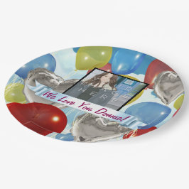 Plato De Papel Placas de papel de encargo personalizadas foto de
