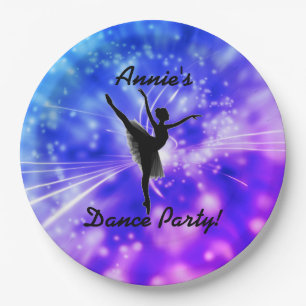 Plato De Papel Placas de papel de Fiesta Ballerina Dance