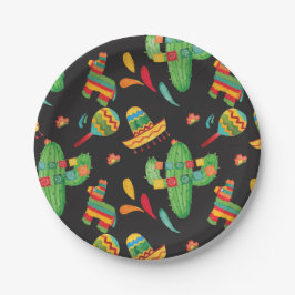 Plato De Papel Placas de papel de Fiesta de color de agua suave