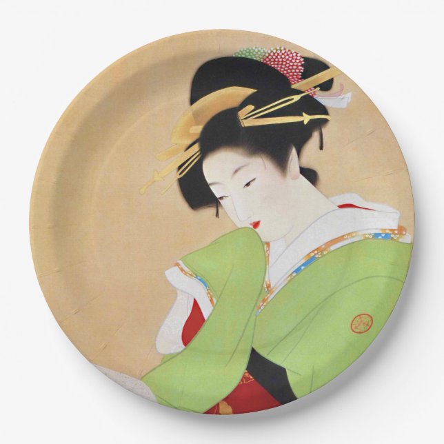 Plato De Papel Placas de papel de fiesta de diseño japonés (Anverso)