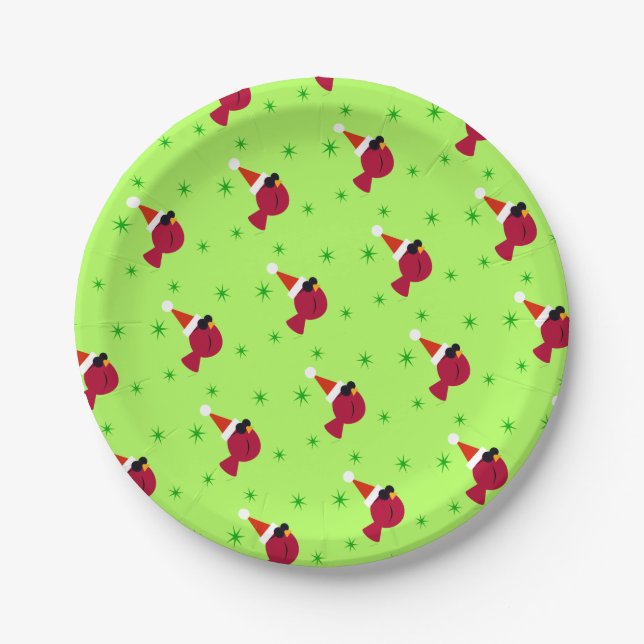 Plato De Papel Placas de papel de Fiesta de Navidades divertidos  (Anverso)