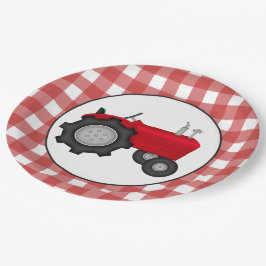 Plato De Papel Placas de papel de fiesta de Tractor de país