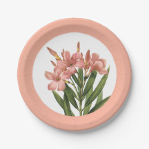 Placas de papel de flores de época 3