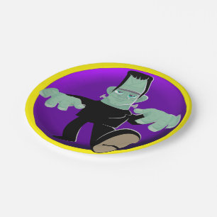 Plato De Papel Placas de papel de Frankenstein