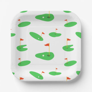 Plato De Papel Placas de papel de golf