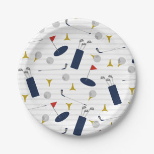 Plato De Papel Placas de papel de golf