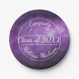 Plato De Papel Placas de papel de graduación del espacio exterior