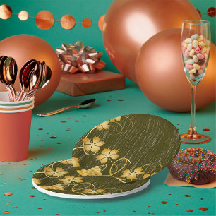 Plato De Papel Placas de papel de gramíneas