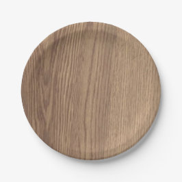 Plato De Papel Placas de papel de grano de madera