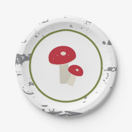 Plato De Papel Placas de papel de hadas del arbolado