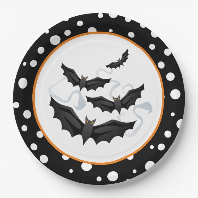 Plato De Papel Placas de papel de Halloween (Anverso)