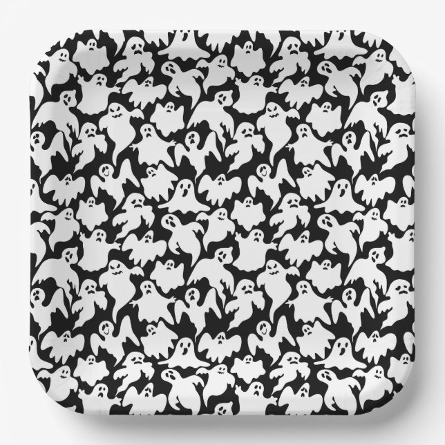 Plato De Papel Placas de papel de Halloween (Anverso)