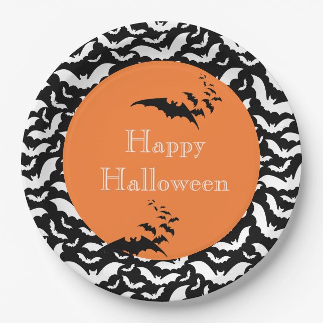 Plato De Papel Placas de papel de Halloween (Anverso)