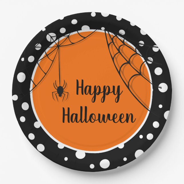 Plato De Papel Placas de papel de Halloween (Anverso)