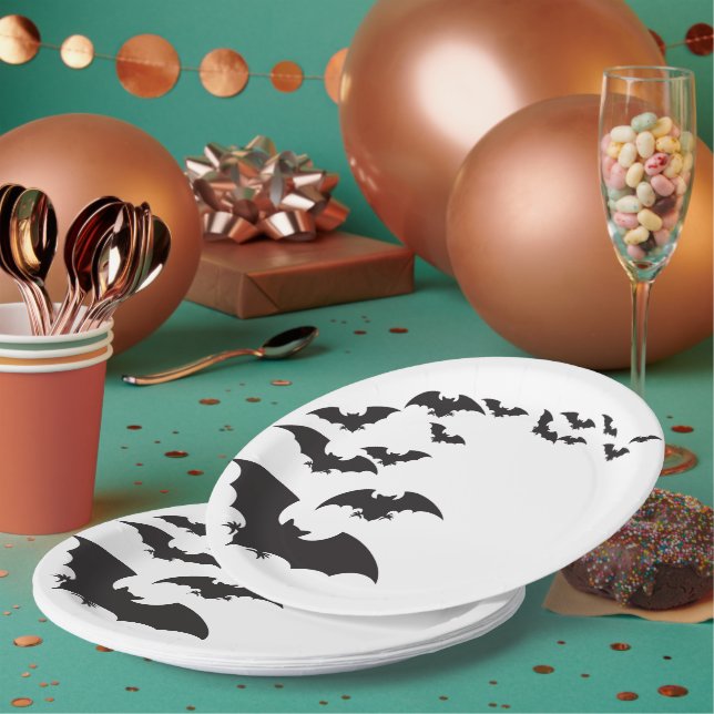 Plato De Papel Placas de papel de Halloween (Multi)