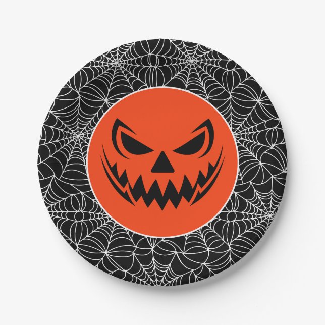 Plato De Papel Placas de papel de Halloween (Anverso)