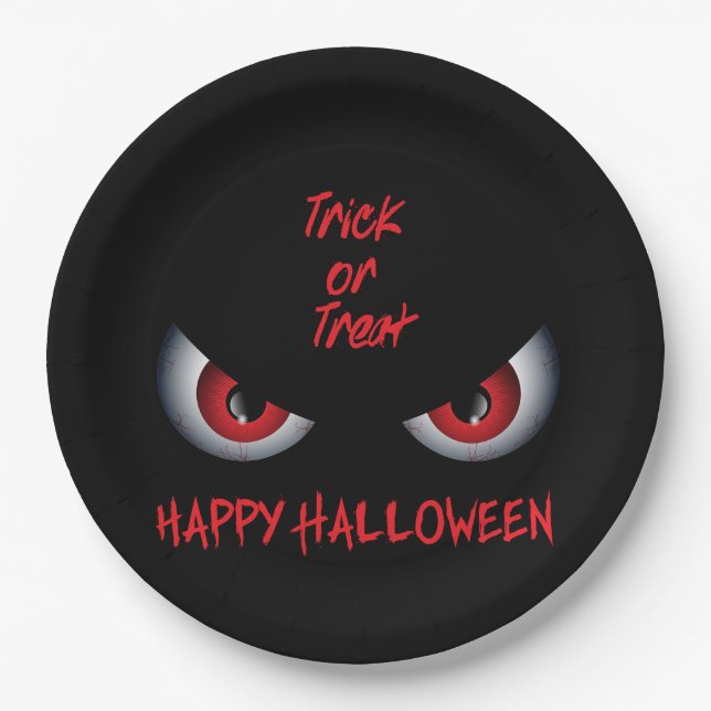 Plato De Papel Placas de papel de Halloween (Anverso)