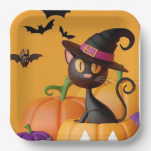 Placas de papel de Halloween