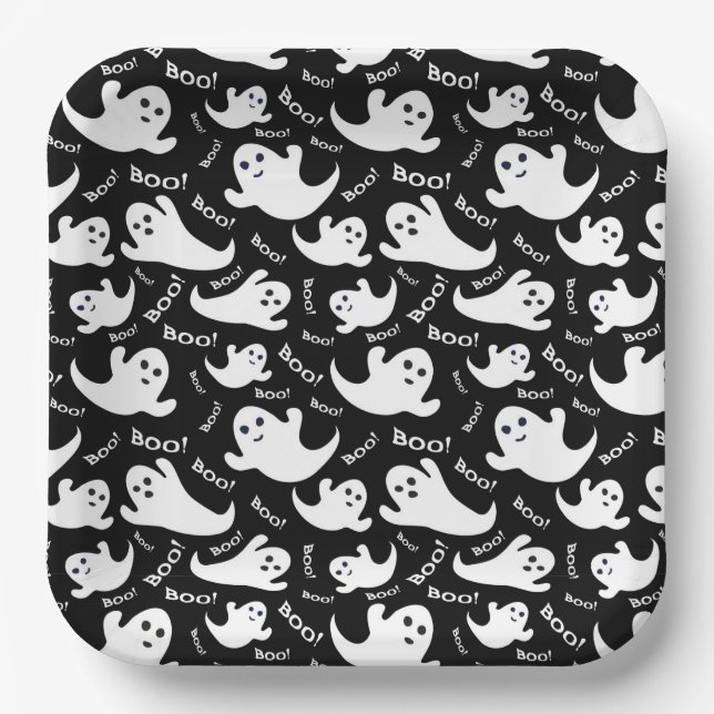 Plato De Papel Placas de papel de Halloween (Anverso)