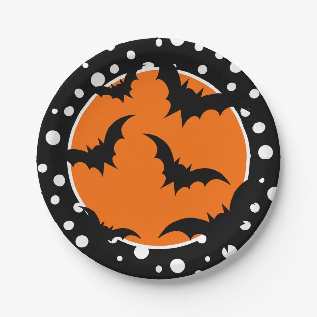 Plato De Papel Placas de papel de Halloween (Anverso)