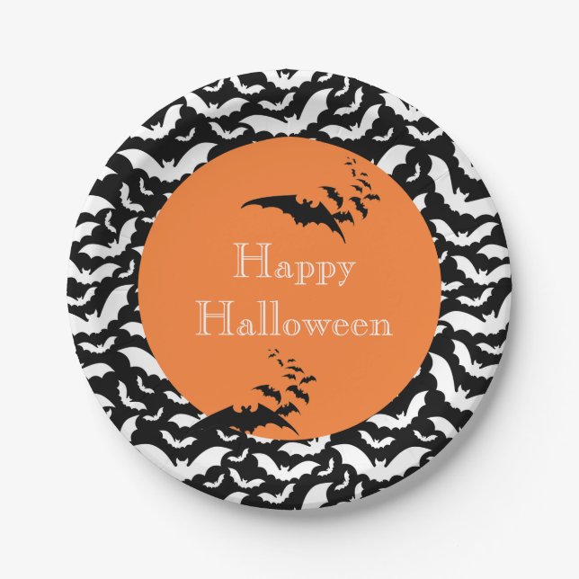Plato De Papel Placas de papel de Halloween (Anverso)
