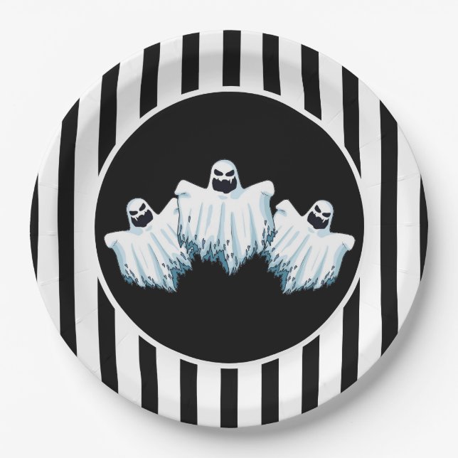 Plato De Papel Placas de papel de Halloween (Anverso)