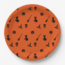 Placas de papel de Halloween