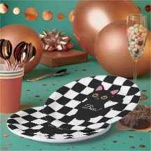 Placas de papel de Halloween en personalizable