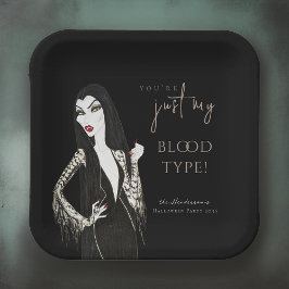 Plato De Papel Placas de papel de Halloween para vampiros de colo